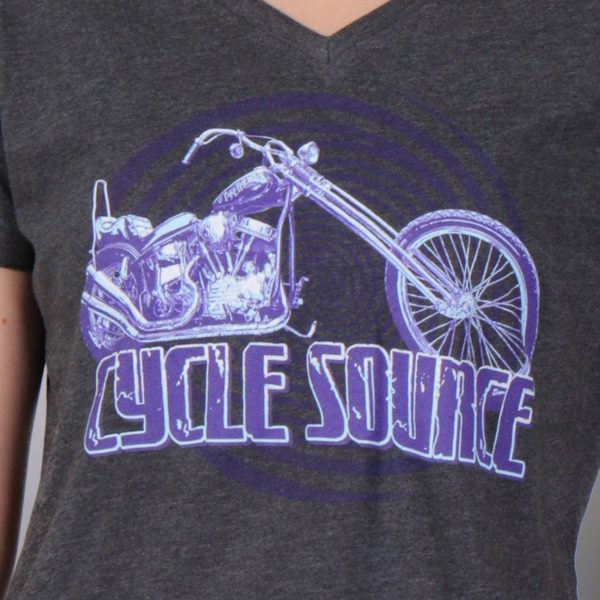 Official Cycle Source CSL1012 Ladies Chopper Vintage Smoke T-Shirt Online - Image 2