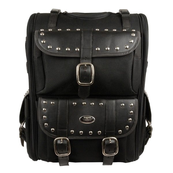 Milwaukee Performance SH673 X-Large Black Textile 2-Piece Studded Motorcycle Touring Pack Discount - Image 5