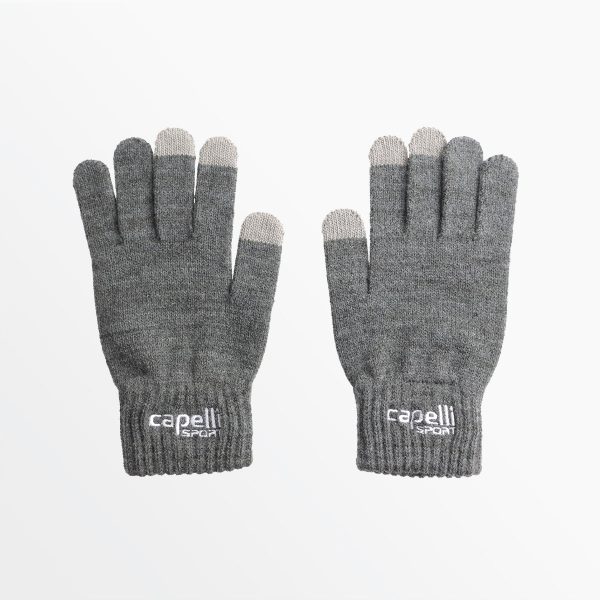 YOUTH BRANDED KNIT GLOVE WITH 3 FINGER TOUCH on Sale