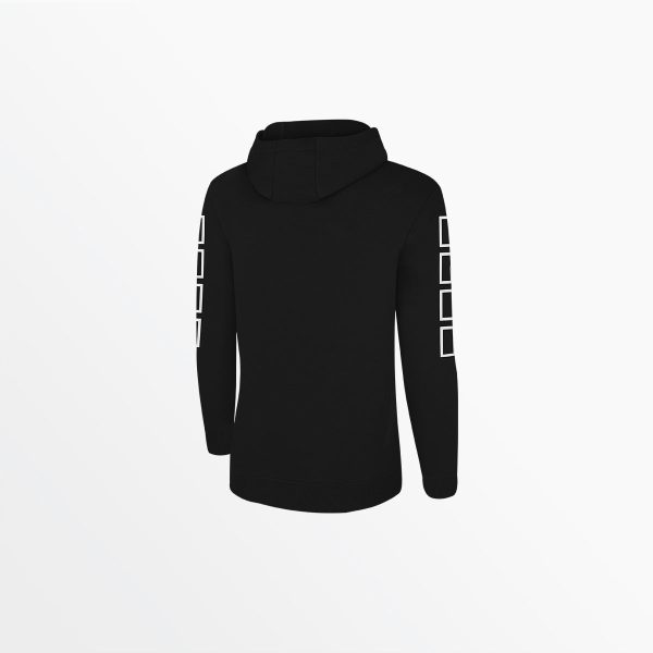 WOMEN S FLEECE PULLOVER HOODIE WITH LOGO AND 4 CUBE SLEEVES Discount - Image 2