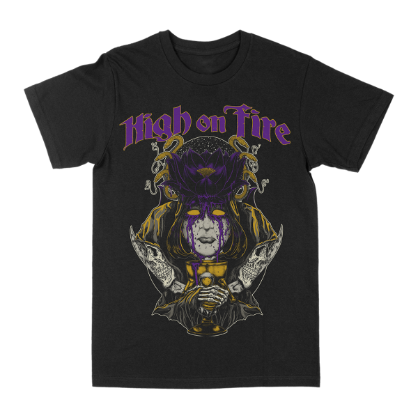 High On Fire “Black Lotus” Black T-Shirt Online